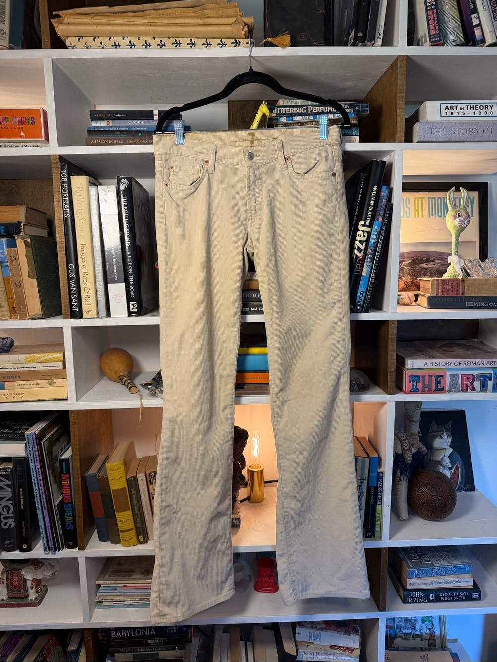 Women's Cream 7 for all mankind vintage FlaredLeg Jeans